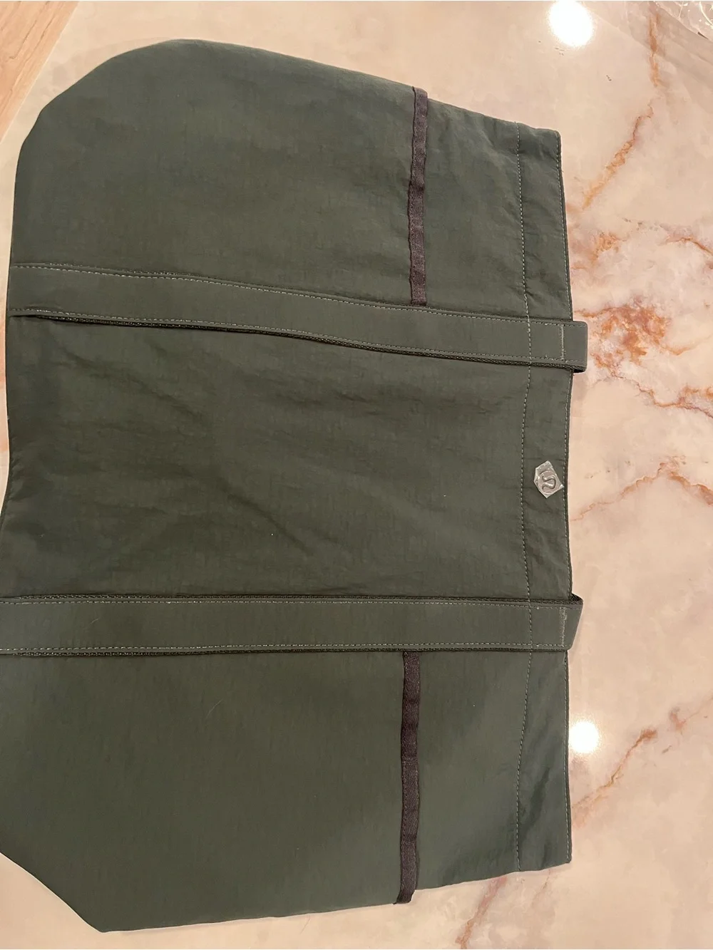lululemon athletica forest green Tote